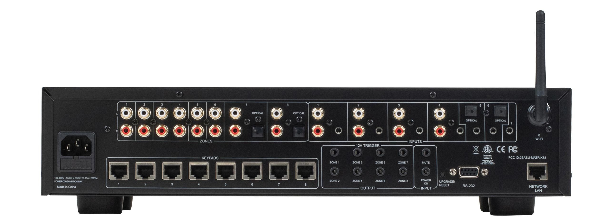 Dayton Audio - Matrix88 8-Source 8-Zone App Controlled Matrix